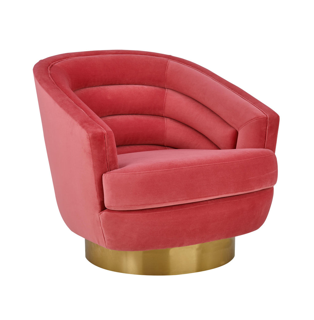 Channel Tufted Swivel Accent Chair in 3 Color Options