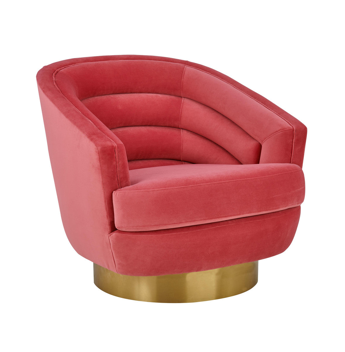 Channel Tufted Swivel Accent Chair in 3 Color Options