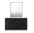 Becca Grey and Black Modern Bedroom Collection