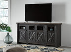 Tyrese Rustic Dual Tone Media Stand