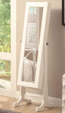 White Jewelry Cheval Mirror