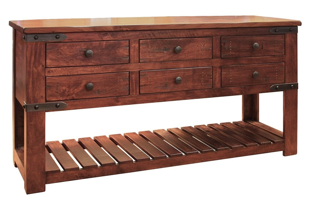 Rustic Solid Parota Wood Occasional Collection
