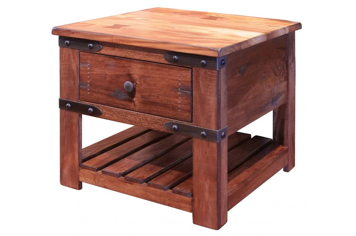 Rustic Solid Parota Wood Occasional Collection