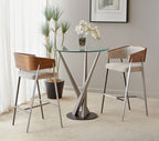 Aria Mid Century Stool in Bar or Counter Height