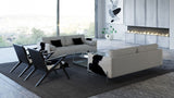 Modern Cowhide Sofa with Spiral Legs
