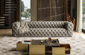 Odi Italian Leather Oversized Sofa in Grey or Beige