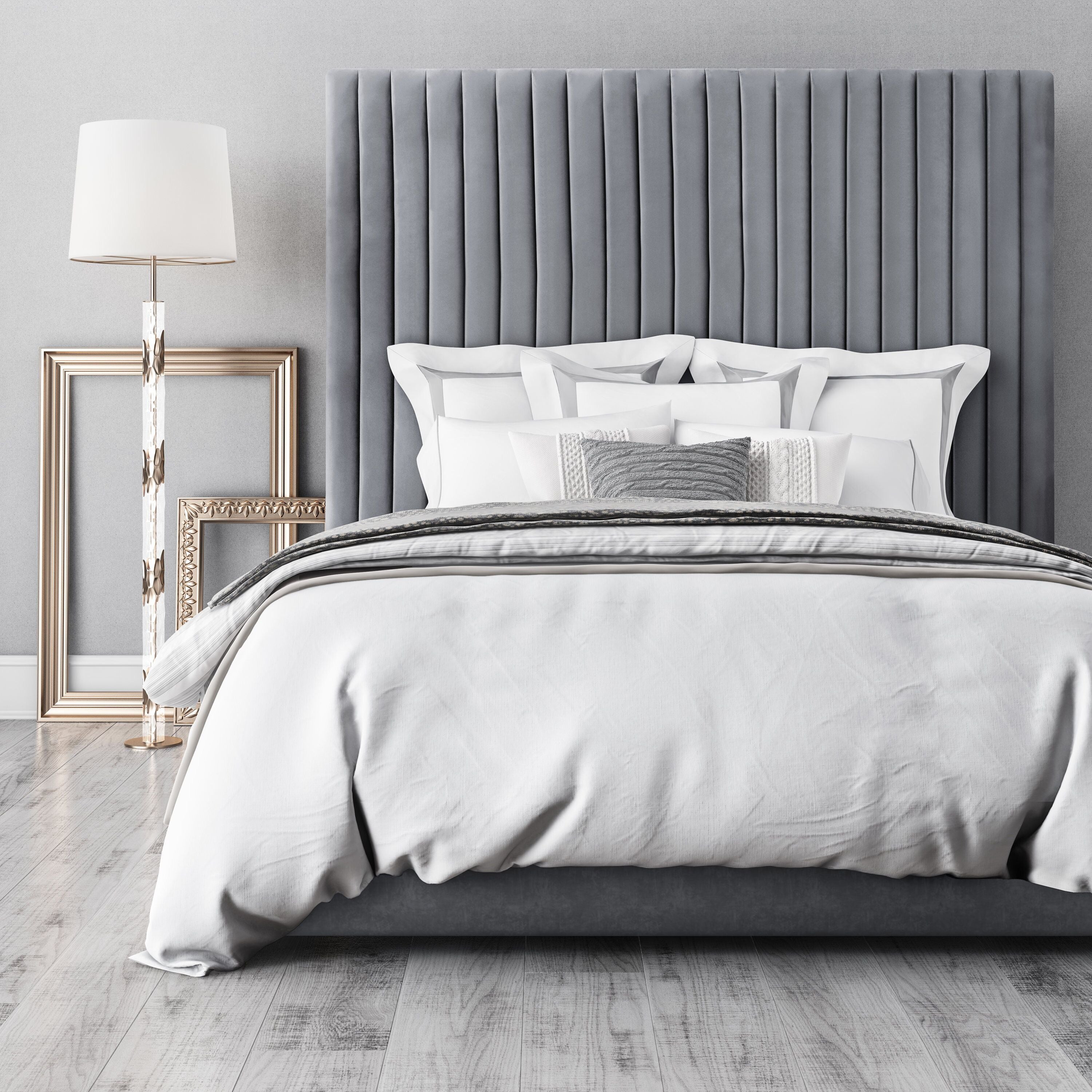 Alana Upholstered Platform Bed in 2 Color Options