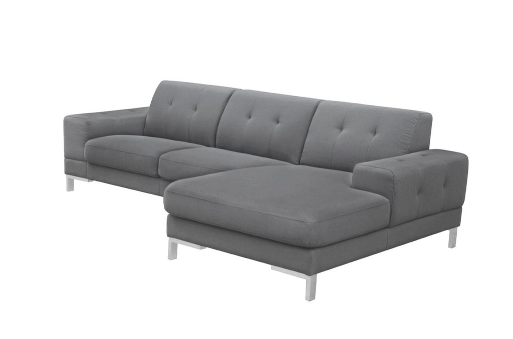 Ford Modern Grey Fabric Sectional