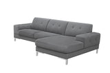 Ford Modern Grey Fabric Sectional
