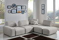 Plato Modular Fabric Sectional with Moveable Backrests