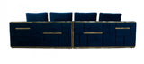 Mobley Oversized Velvet Sofa in Beige or Navy