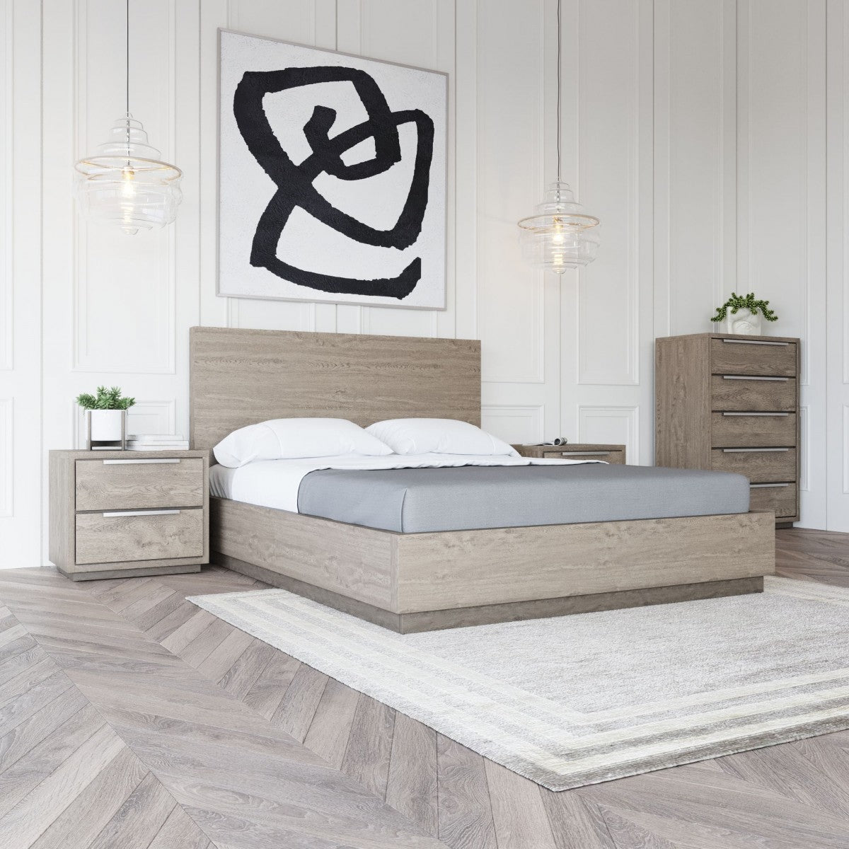 Sammie Grey Oak Bedroom Collection