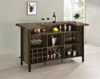 Rustic Oak Bar Unit