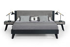 Pandora Grey & Black Platform Bedroom Collection