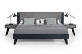 Pandora Grey & Black Platform Bedroom Collection