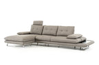 Portia Modern Fabric Sectional with Movable Arms and Backrests