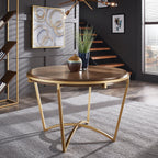 Round Natural Wood Dining Room Collection